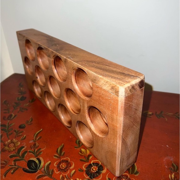 Solid Wood Egg Holder 13 ct. - Picture 2 of 4